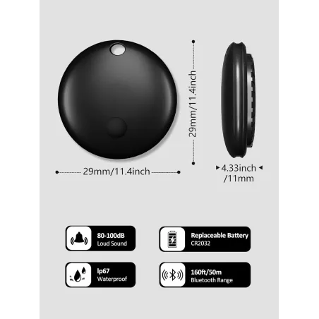 Tracez, retrouvez, respirez : votre objet essentiel sécurisé grâce au réseau Apple Find My et sa batterie longue durée