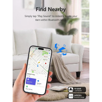 Multi-Color Tracker Tags 4-Pack for Apple Find My - Luggage & Keys