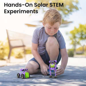 Sillbird Solar Robot Kit STEM Toy for Boys 8-12 | 15-in-1 DIY Set