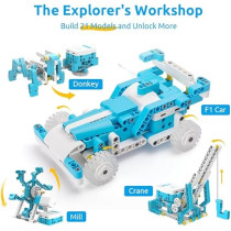 WhalesBot D1 STEM Coding Robot Kit for Kids 4-10 | 280+ Pieces