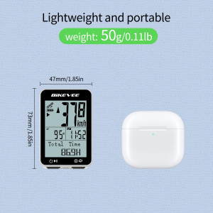 Compteur Vélo GPS Sans Fil IPX7 avec Auto Start/Stop & Lumière