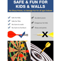 BATURU Magnetic Dart Board – Portable Double-Sided Game for All Ages