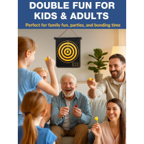 BATURU Magnetic Dart Board – Portable Double-Sided Game for All Ages