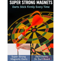 Cible fléchettes magnétiques BATURU double-face portable