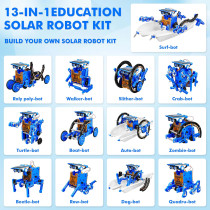 Robots Solaires STEM 13-en-1 – Jouets Éducatifs 8-12 ans