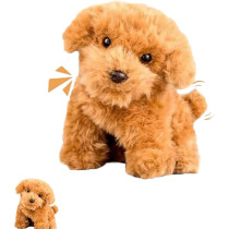 2025 AI Robot Dog - Realistic Walking, Barking Puppy for Adults (Brown)