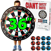 Funwares 36 Giant Dart Board – 25% Larger Indoor & Outdoor Game Fun