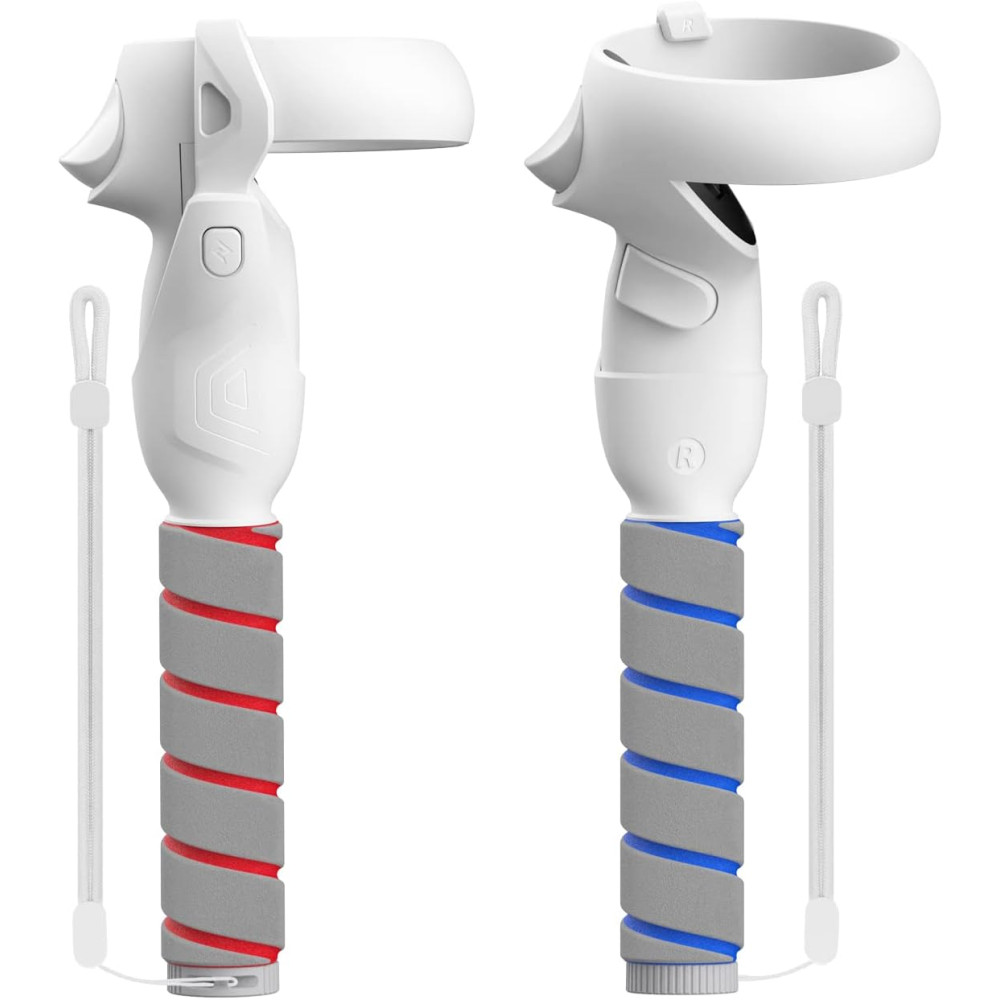 ZYBER Oculus Quest 2 Controller Attachments – VR Gorilla Tag Grips White