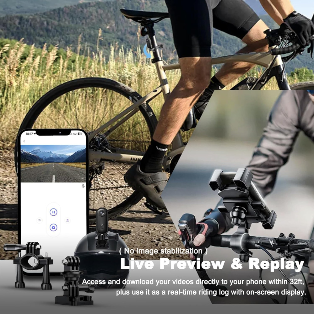 Caméra Corps 4K 128GB - Mini Étanche Audio Vidéo Portable