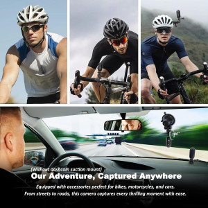 4K Mini Body Camera 128GB - Waterproof POV Wearable Action Camcorder