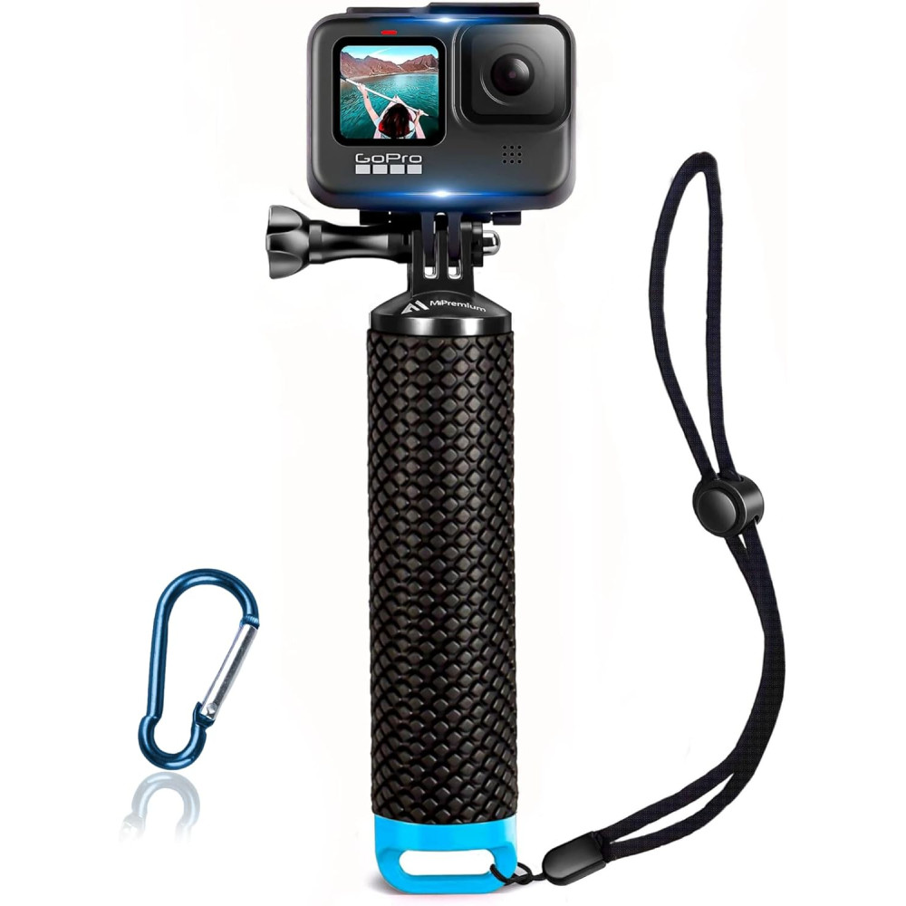 Poignée Flottante Étanche Monopode pour GoPro - Bleu