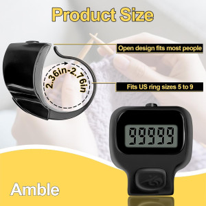Amble Clicker Counter 6-Pack | Electronic Tally Counter for Crafts & Sports