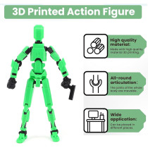 7PCS T13 Titan Action Figures Set - 3D Printed Multi-Jointed Decor