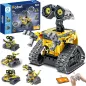 Un cadeau éducatif et fun : robot programmable avec yeux LED, sons et 5 modèles à créer