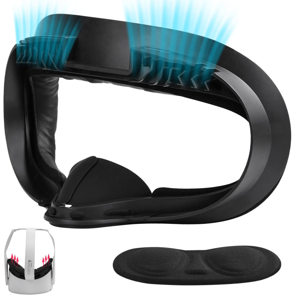 VR Facial Interface & Foam Replacement Set for Oculus Meta Quest 2