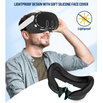 Silicone Cover Set for Meta/Oculus Quest 3 Accessories & Controller Grips