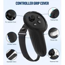 Silicone Cover Set for Meta/Oculus Quest 3 Accessories & Controller Grips