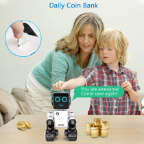 Robot Jouet Rechargeable Enfant - LED, Danse, Parle, Tirelire