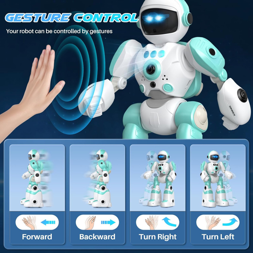 Kids Robot Toys: Remote Control, Programmable with Music & Dance Gift