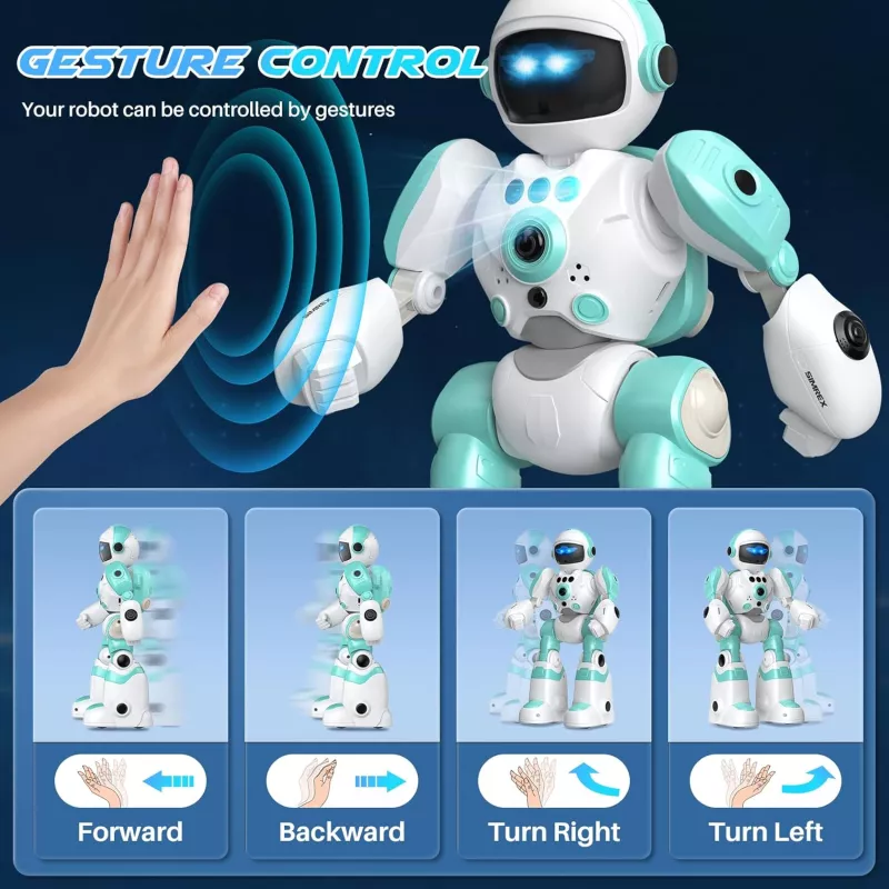 Robot Jouet Enfant Télécommandé Programmable avec Musique