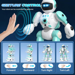 Robot Jouet Enfant Télécommandé Programmable avec Musique