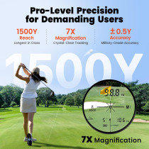 Télémetre Laser Golf 1500Y avec Pente & Verrouillage Rapide
