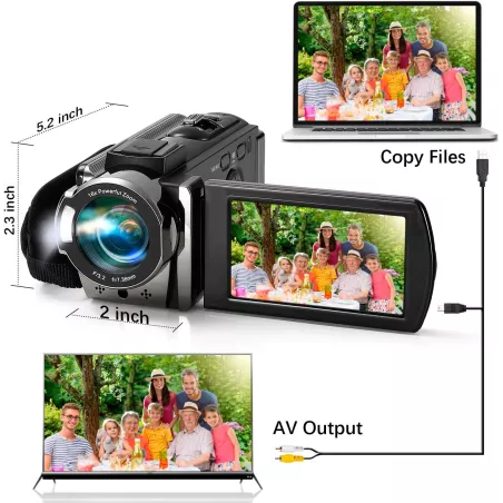 Immortalisez vos moments : caméra HD 1080P 24MP compacte et polyvalente