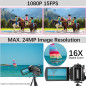 Capture life in detail: compact 1080P 24MP versatile video camera