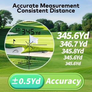 Télémètre de Golf 1200Y Slope, Rechargeable, 7X, Vibration