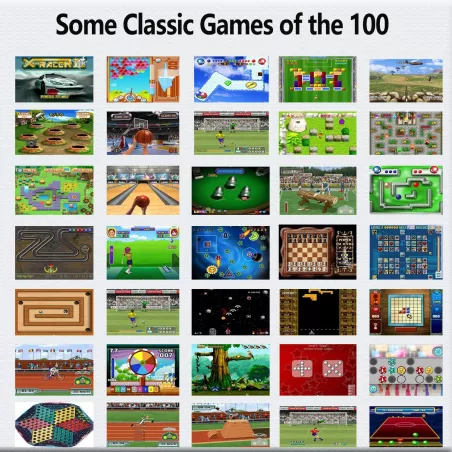 Jeux Vidéo Rétro 16 Bit 3 Rechargeable Préchargés 100 Jeux