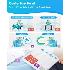 WhalesBot C3 Pro : Robot éducatif programmable 12-en-1 pour enfants