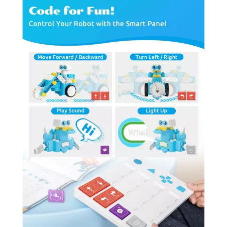 WhalesBot C3 Pro : Robot éducatif programmable 12-en-1 pour enfants