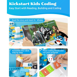 WhalesBot C3 Pro : Robot éducatif programmable 12-en-1 pour enfants