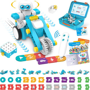 WhalesBot B3 Pro 24-in-1 STEM Robot Kit for Kids Ages 4-6 – 99 Pieces