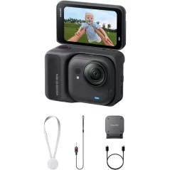 Insta360 GO Ultra Bundle Noir - Caméra 4K Portable & Stabilisée