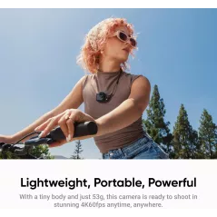 Insta360 GO Ultra Bundle Noir - Caméra 4K Portable & Stabilisée