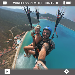 Caméra Action ODDV 4K60FPS 30MP Étanche 132FT WiFi Noir