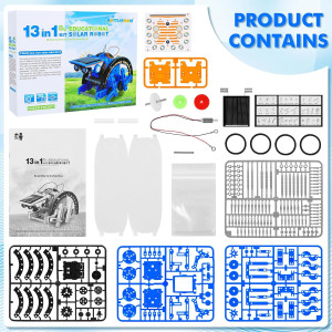 STEM 13-in-1 Solar Power Robot Kit for Kids Ages 8-12 | Educational STEM Toy