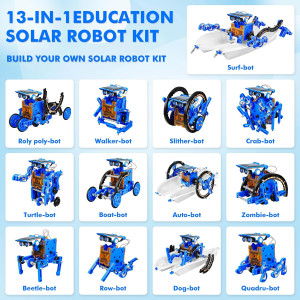 Robots Solaires STEM 13-en-1 Jouet Éducatif 8-12 ans