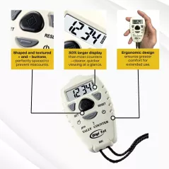 Scorez sans vous tromper ! Compteur tactile à boutons différenciés, léger et ultra pratique