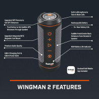 Bushnell Wingman 2 Golf Speaker 2024 | GPS, Music & Magnetic Mount Bundle