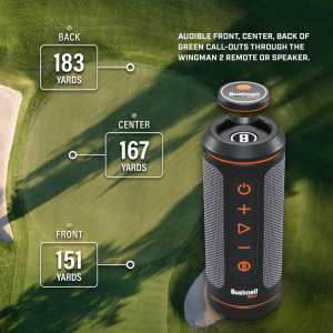 Bushnell Wingman 2 Golf Speaker 2024 | GPS, Music & Magnetic Mount Bundle