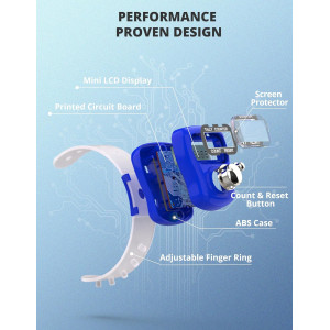KTRIO Mini LCD Finger Counter – 5-Digit Digital Tally Clicker for Knitting, Golf & More