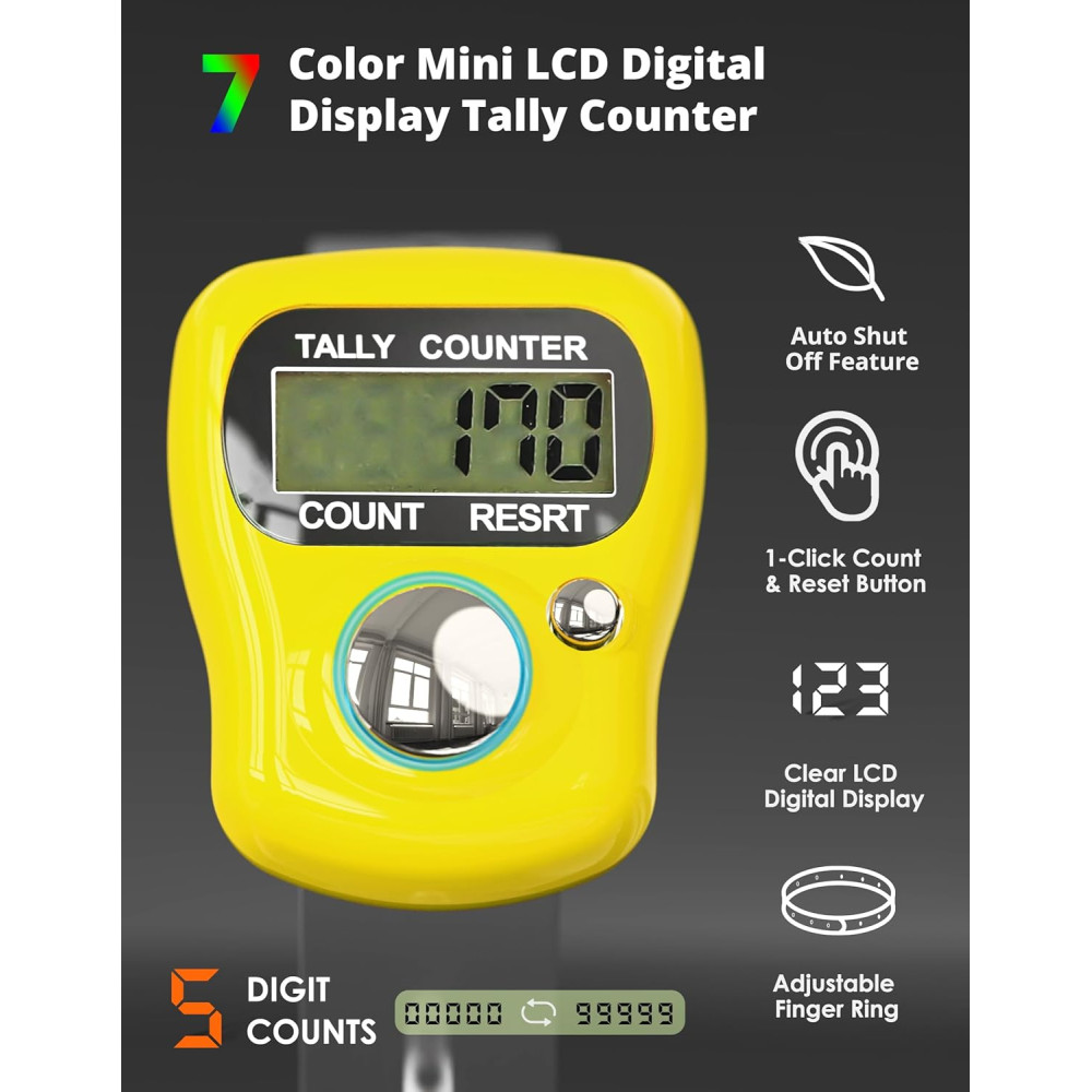 Compteur Digital KTRIO 5 Chiffres LCD pour Loisirs & Sport