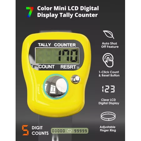 Compteur Digital KTRIO 5 Chiffres LCD pour Loisirs & Sport
