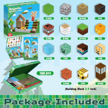 100PCS Magnetic Building Blocks - STEM Toy for Kids Ages 3+ Gift Idea
