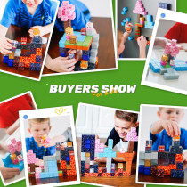 Magnetic Blocks 84PCS STEM Building Tiles Toy for Kids 3+ Years Old