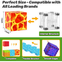 Magnetic Blocks 84PCS STEM Building Tiles Toy for Kids 3+ Years Old