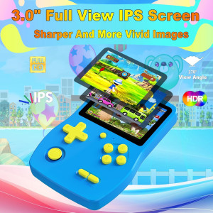 Console de Jeux Portable 32 Bit, Écran 3.0'' IPS, 139 Jeux intégrés