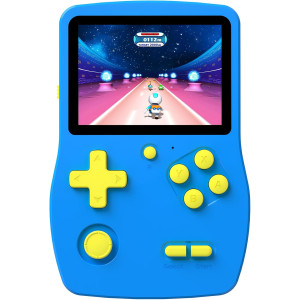 32-Bit Handheld Game Console for Kids with 139 Built-in Games - Blue